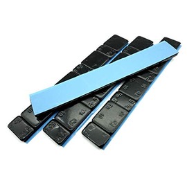 Felgenfactory Steel 240g Balancing Weights, Black, 18 x 3.8 mm, 4 Pieces with Tear Edge