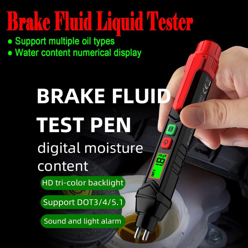 Brake Fluid Tester Pen, Automotive Brake Fluid Moisture Tester, Vehicle