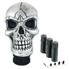 Abfer Silver Stick Shifter Car Gear Shift Knob Skull Shifting