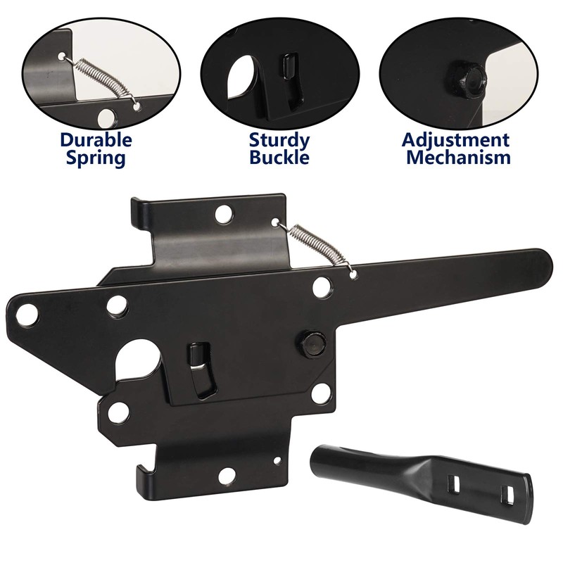 JIAHOO Post Mount Gate Latch for Wooden Fence - Heavy