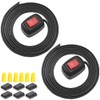 MKBKLLJY 2pcs Red Paste Type Switch Car Rocker Switch On/Off