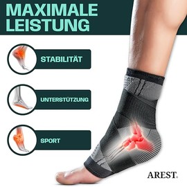 AREST (2er-Pack) Sprunggelenkbandage - Einstellbare Kn√∂chelbandage - Bandage Fu√ügelenk f√ºr Sport - Sprunggelenkbandage f√ºr links und rechts