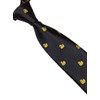 Frederick Thomas navy men-s tie with yellow rubber duck embroidered
