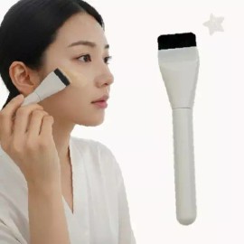 여성 메이크업 파운데이션 스파츌라 브러쉬 밀착 베이스 화장 도구 얼굴 피부 표현 Women's Makeup Foundation Spatula Brush Close Base Makeup Tool Facial Skin Expression [GS003405 Spatula Brush Gray]