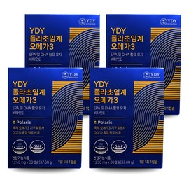 YDY Polar Supercritical Omega 3 30 Capsules 4 Boxes Low Temperature Polaris RTG / YDY 폴라초임계 오메가3 30캡슐 4박스 저온 폴라리스 RTG