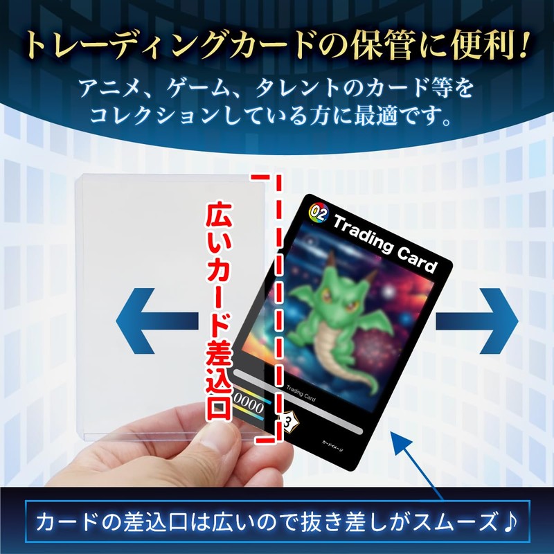 Altecs Sideloaders Horizontal Card Loader Trading Cards Hard Case PVC