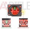 APIELE 22MM Momentary Push Button Switch 1NO 1NC Metal Head