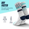INCYLENCE Running Long Running Socks with Targeted Compression, Men and