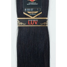 Extension De Cabello Eve Luv Remy 22 PLG 100% Natural -negro Color #4-castaño