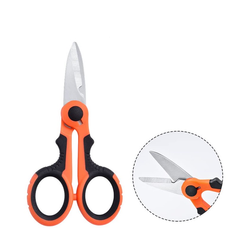 2 Pcs Electrician Scissors Multi-Purpose Cutting Electrician Tools Stainless Steel