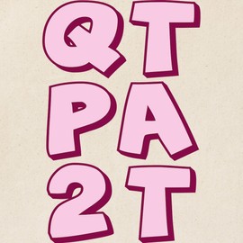 CafePress QTPA2T Cutie Patootie Pink Tote Bag Reusable Natural Beige Canvas Shopping Bag