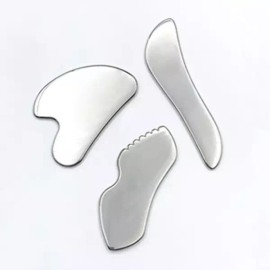 Heart Gua Sha 스테인리스 괄사 바디 아이스 눈 피부 마사지기/얼굴/마사지/페이스/도구/두피/다리/미니/목괄사/손잡이 [하트 괄사] Stainless Steel Gua Sha Body Ice Eye Skin Massager / Face / Massage / Face / Tool / Scalp / Legs / Mini / Neck Gua Sha / Handle [Heart Gua Sha]