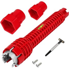 Sink Faucet Wrench 8 in 1 Multi-Purpose Sink Faucet Wrench for Toilet Bowl Sink Bathroom Kitchen Tight Spaces