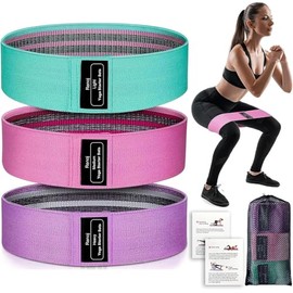 Bandas de resistencia, bandas de entrenamiento de ejercicio para mujeres y hombres, juego de 5 bandas elásticas para piernas de botín, bandas flexible