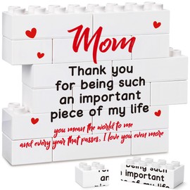 Mom Plaque Christmas Gifts for Mom from Daughter Son, Mom Gifts from Daughter, Best Mom Ever Gifts, Mom Birthday Gifts, New Mom Bonus Mom Step Mom Mother Mama Gift, I Love You Mom Desk Decoration Sign