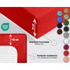 Sesto Senso Fitted Sheet 200 x 200 cm Red for