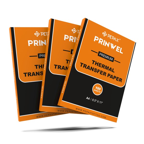 PEPAX PRINWEL Tattoo Transferpapier - 100 Blatt Prämie Stencil Papier