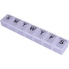 7 Day Pill Dispenser Tablet Box Organiser. 1 Compartment per