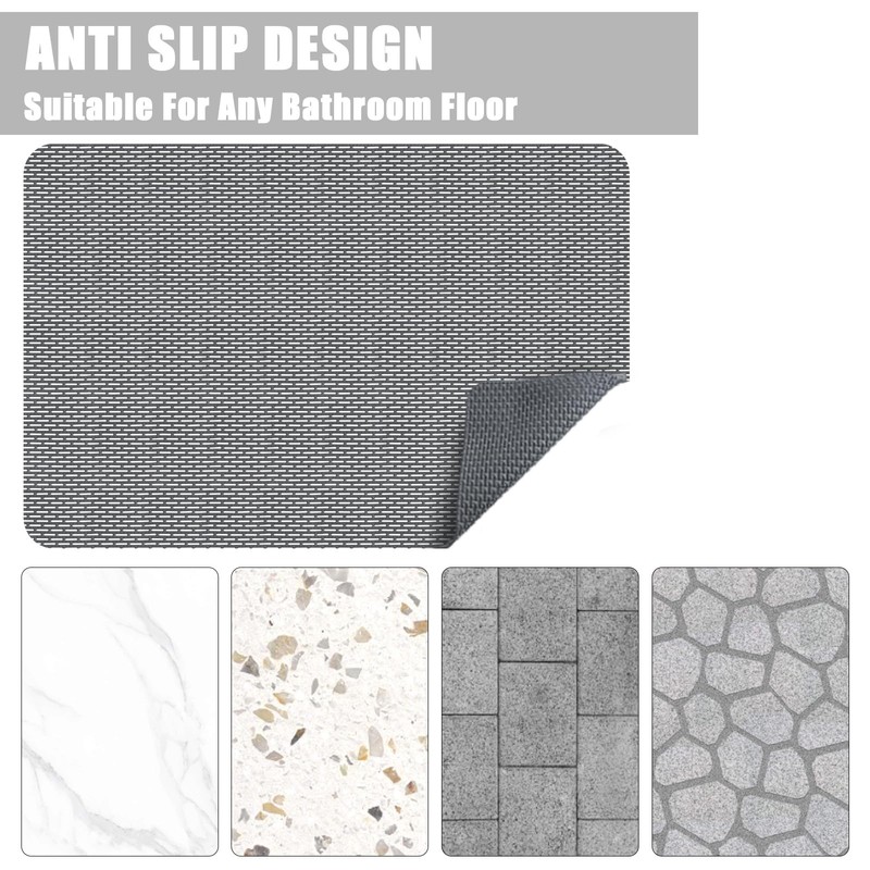 Mofonky Non Slip Shower Mat: 47" X 32" Extra Large