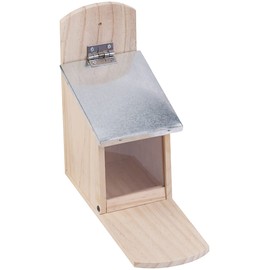 Royal Gardineer Squirrel House Construction Kit: Weatherproof Feeder with Metal Roof for Squirrel, Wooden Kit (Squirrel Feeder House, Squirrel Feeder Kit, Automatic Feeder)