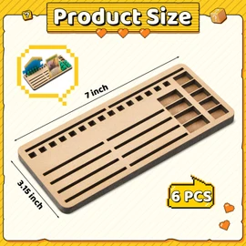 VioraWhite 6 Pcs Game Piece Holders Compatible with Catan Board Game Card Tray Organizer