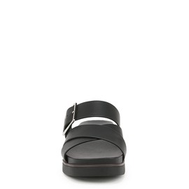 LifeStride Womens Getaway Slide Sandal Black 9 M