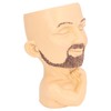 Face Planter Pot with Drainage Hole Man Face Flower Pot
