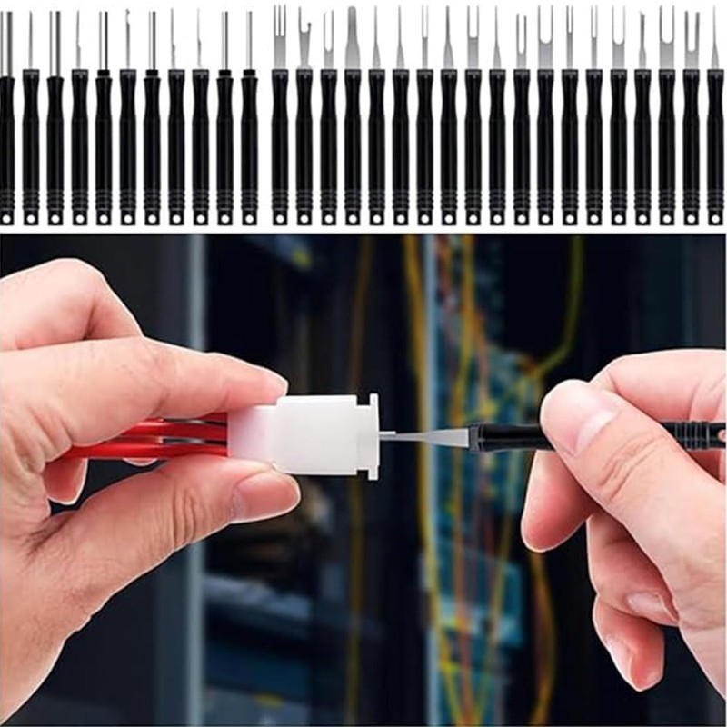 Terminal Removal Tool Kit 30 Pcs Depinning Tool Electrical Connector