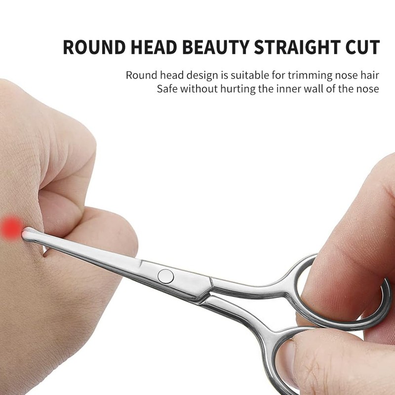 AsonTao Small Scissors With Round Tip Design - Professional Grooming