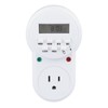 Timer Outlet 7 Day Programmable Digital Timer Plug in Light