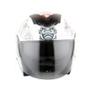 1Storm Motorcycle Open Face Fiber Glass Dual Visor Helmet Scooter
