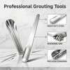 2 Pack Caulking Tool Kit, Metal Caulk Remover & Grout