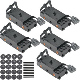 AIMATRIX Motor-Kit Power Function Building Block Kit, Compatible with Mainstream Technic Motor Brands, Power Function 5Train Motor 88011.