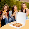 Huoshange Thin White Pizza Box-12x12x2 Inch-10 Pack Paperboard Material Box