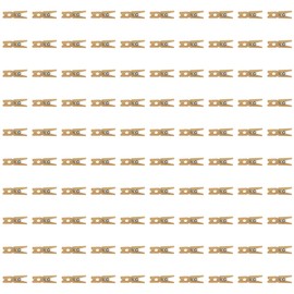 FOONEA Sturdy Mini Clothes Pins for Photo, Natural Wooden Clothespins for Crafts Display, Baby Shower Game, Hanging Decorative Pictures, Cocktail, Weddings (Burlywood, 1 inch/100 pcs Box Packed)