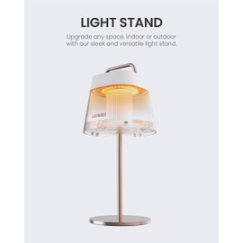 Claymore Aluminum Stand for Fan (Copper) - Sleek Lightweight Stand with Universal 1/4'' Screw Mount. Easy to Use, Portable, Outdoor Fan & Lighting. Perfect for Lamps, Fans, Lights, Cameras.