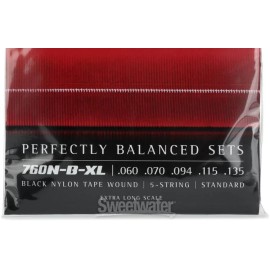 La Bella 760N-B-XL Deep Talkin' Bass Flatwound Bass Guitar Strings - .060-.135