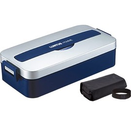 Asbel Lantus MC-800C Lunch Box Width 8.9 x Depth 4.4 x Height 2.4 inches (22.7 x 11.2 x 6.0 cm), Bag Included, Silver