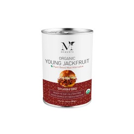 Mementa Organic Young Jackfruit, Plant-Based Meat Alternative, Shredded BBQ, 14.1 oz (Pack of 1)