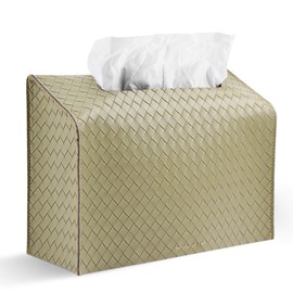 LIZIMANDU Leather Cover for Disposable Paper Hand Towel Box, Compatible with Kleenex Paper Hand Towel(1-Lake Green)