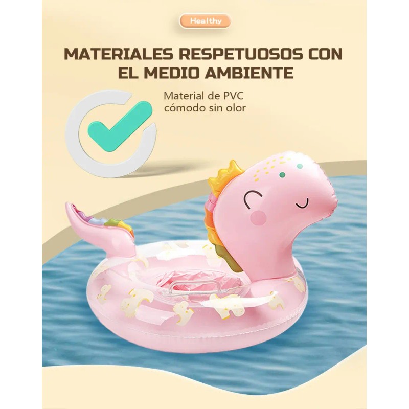 Salvavidas Infantil Flotador Inflable Niños Dinosaurio Playa