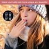 600 PCS Children False Nails, 10 Sizes Clear False Nails