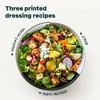SILBERTHAL Glass Salad Dressing Shaker 300ml with Printed Recipes