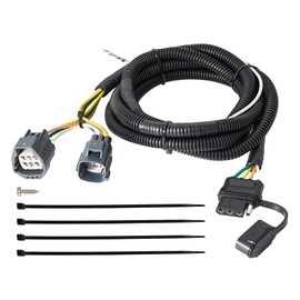 Oyviny 4 Pin Trailer Wiring Harness for 2007-2018 Jeep Wrangler JK JKU Sahara Rubicon Unlimited Sport Models, Wrangler 2 Door & 4 Door Flat Tow Trailer Hitch Wiring 16AWG Pure Copper Wires