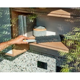 Joseph Joseph CleanTech 3-in-1 Microfiber Machine Washable Dual Sided Duster with Storage Sheath and Duster Head Cleaning Tool