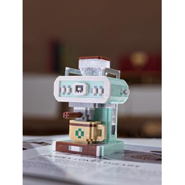 Astro CMPD Minimalist Coffee Machine Building Blocks Kit | DIY STEM Toy for Adults & Kids | Creative Educational Model with Realistic Design 1358pcs
