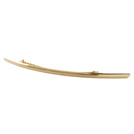 JewelVOX Barrette, Women's, Metal, Simple, Hair Arrangement, Stylish, Popular, Adult (Gold)