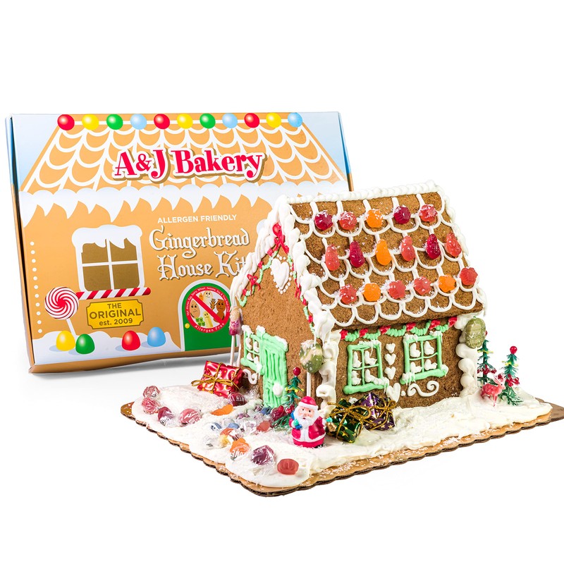 Vegan Allergen-Friendly Gluten-Free Cookie House Kit – 6 Pre-Baked Pieces,
