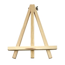 VViViD Natural Pine 9 Inch Tall Adjustable Tripod Display Easel (6-Pack)