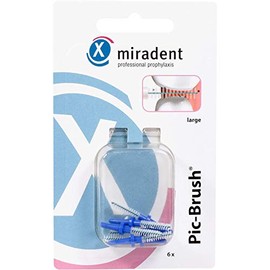 Miradent Interd.Pic Brush Replacement Large Blue Pack of 6